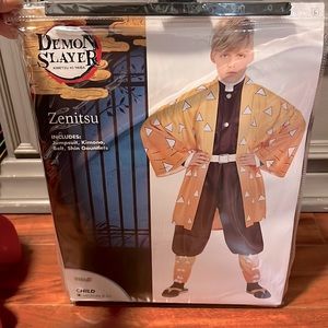 Demon Slayer Zenitsu Costume Size Boys Médium